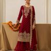 RTC 5901 Maroon Faux Georgette Salwar Suit Perfect for Wedding, Party, Raksha Bandhan, Eid, Pooja –. Introductory Price ₹2449. Delivery 4-6 Working Days. | Casual Suits, Jump Suits, Salwar suit, Creative suits, Designer Suits, Palazzo Suits, Party Wear Suits, Patiala Suits, Straight Suits
