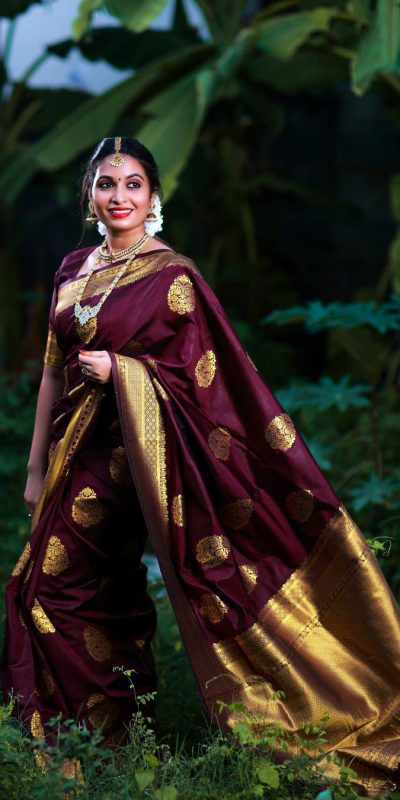 KP 3035 Maroon Soft Lichi Silk Saree Perfect for Wedding, Party, Housewarming, Raksha Bandhan, Family Gatherings . Exclusive Offer ₹1399. Delivery | Designer Sarees, Embroidered Sarees, Sarees, Bollywood Sarees, Creative Sarees, Ethnic Saree, Modern Digital sarees, Party Wear Sarees