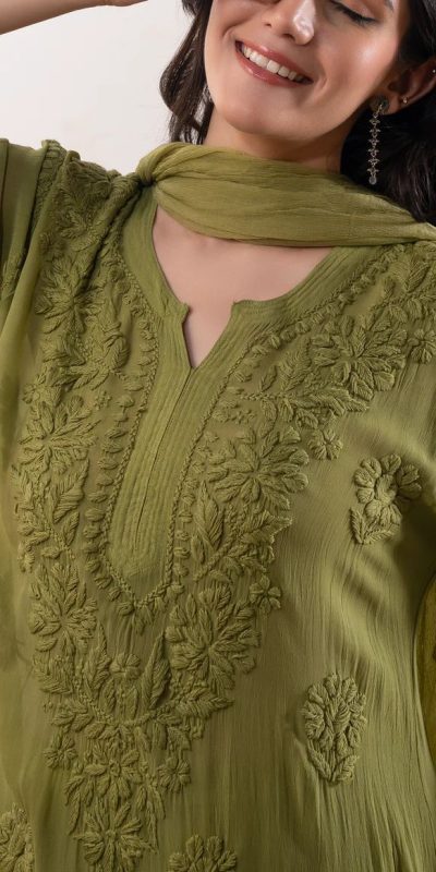 BE 394 Mehandi Georgette with Embroidery Work & Lace Work Salwar Suit . Available at ₹1849 only. Delivery 4-6 Working Days. Shop now. | Casual Suits, Jump Suits, Tops & Bottoms, Track Suits, Salwar suit, Creative suits, Designer Suits, Palazzo Suits, Party Wear Suits, Patiala Suits, Straight Suits, Trendy Wear