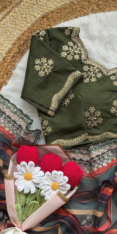 AC MIRA Mehandi in Color Soft Organza Embroidery Work & Lace Work Saree . Get it for ₹2449. Delivery 4-6 Working Days. Shop now. | Designer Sarees, Embroidered Sarees, Sarees, Bollywood Sarees, Creative Sarees, Ethnic Saree, Modern Digital sarees, Party Wear Sarees