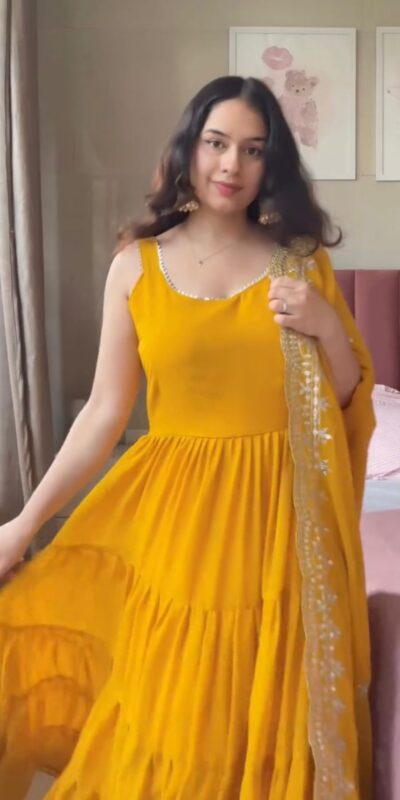 RTC 5925 Mustard Faux Georgette Salwar Suit Perfect for Wedding, Party, Eid, Cultural Events, Traditional Day . Exclusive Offer ₹2099. Delivery 4-6 | Casual Suits, Jump Suits, Tops & Bottoms, Track Suits, Salwar suit, Creative suits, Designer Suits, Palazzo Suits, Party Wear Suits, Patiala Suits, Straight Suits, Trendy Wear