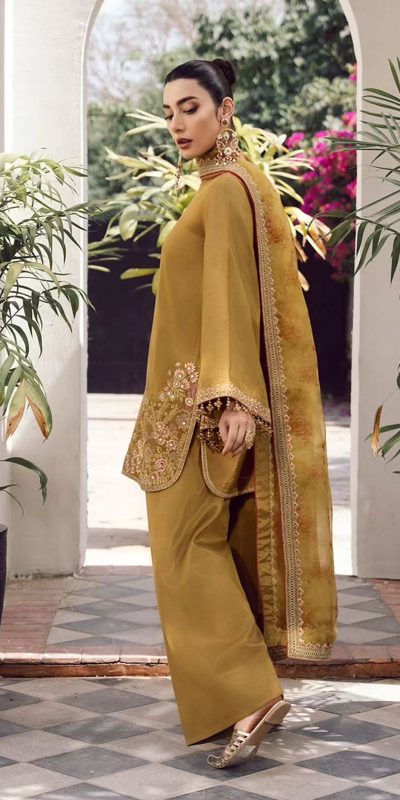 SSR 515 Mustard French Crep Silk With Embroidery Sequence Work with Digital Print & Lace Work Salwar Suit at ₹2099 only. Delivery 4-6 Days | Jump Suits, Salwar suit, Casual Suits, Creative suits, Designer Suits, Palazzo Suits, Party Wear Suits, Patiala Suits, Straight Suits