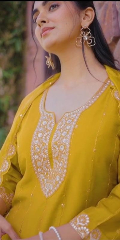 DC 106 Mustard Havy Pure Chinon Salwar Suit Perfect for Wedding, Party, Haldi, Onam, Baisakhi – . Festive Deal ₹1799. Delivery 4-6 Working Days. | Jump Suits, Tops & Bottoms, Track Suits, Salwar suit, Casual Suits, Creative suits, Designer Suits, Palazzo Suits, Party Wear Suits, Patiala Suits, Straight Suits, Trendy Wear