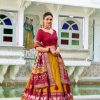 Mustard Tasar Silk Patola Print Gotta Patti Lehenga Choli