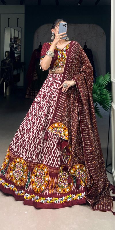 LNB 1743 Mustard Tussar Silk Gamthi Work & Mirror Work Lehenga Choli in . Available at ₹3099 only. Delivery 4-6 Working Days. Shop now. | Lehenga, Bollywood Lehenga, Creative Lehenga, Designer Lehenga, Embroidered Lehenga, Party Wear Lehenga