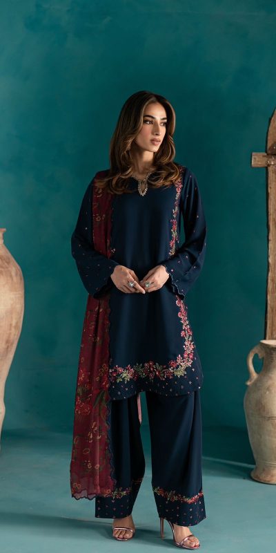 ZSR 3123 Navy Blue Pure Natural Crep Silk with Embroidery Work & Digital Print Salwar Suit . Now at just ₹2049. Delivery 4-6 Working Days. | Jump Suits, Salwar suit, Casual Suits, Creative suits, Designer Suits, Palazzo Suits, Party Wear Suits, Patiala Suits, Straight Suits