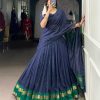 LNB 1904 Navy Blue Pure Chanderi with Zari Work Lehenga Choli . Affordable Price ₹1999. Delivery 4-6 Working Days. Shop now. | Lehenga, Bollywood Lehenga, Creative Lehenga, Designer Lehenga, Embroidered Lehenga, Party Wear Lehenga