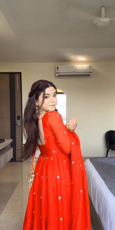 RTC 5924 Orange Georgette Thread With Sequence Gown Perfect for Wedding, Party, Reception, Holi, Eid . Available at ₹1999 only. Delivery 4-6 Working Days. | Gowns, Bollywood Gowns, Creative Gowns, Designer Gowns, Embroidered Gowns, Party Wear Gowns