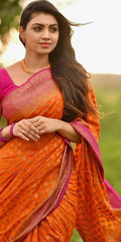 KP 3079 Orange Color Soft Lichi Silk Cloth Rich Pallu All Over Saree Events Casual, Wedding, Festive, Events . Expected Delivery  4-6 Working Days @1449/- | Designer Sarees, Sarees, Bollywood Sarees, Creative Sarees, Embroidered Sarees, Ethnic Saree, Modern Digital sarees, Party Wear Sarees