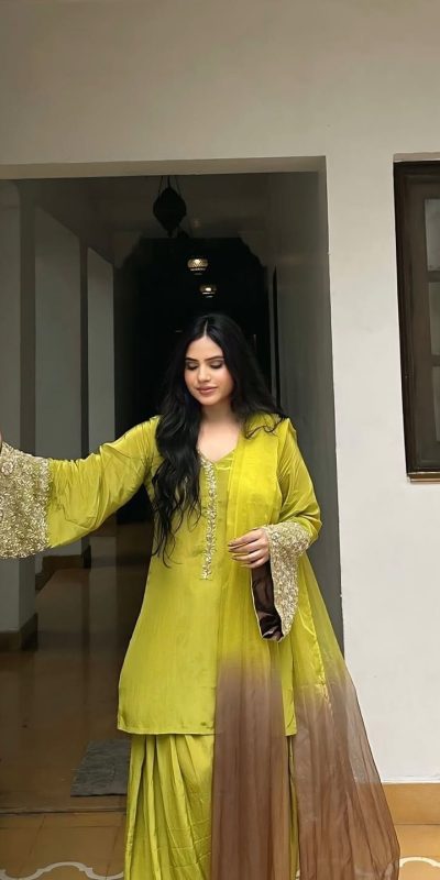 NSR 854 Parrot Green Natural Satin Silk Sequence Work with Lace Work & Embroidery Work Salwaar Suit Now at just ₹1799. Delivery 4-6 Working Days. Shop now. | Casual Suits, Jump Suits, Salwar suit, Creative suits, Designer Suits, Palazzo Suits, Party Wear Suits, Patiala Suits, Straight Suits