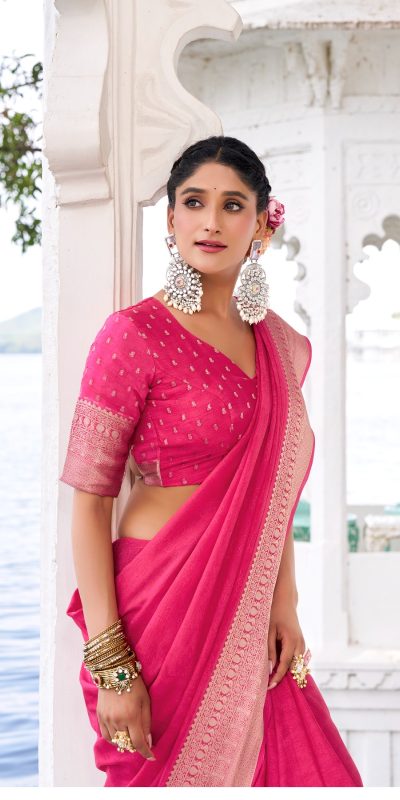 YNF 7902 Pink Color Chinon Printed With Zari Weaving Work Saree With Zari Work. Best Price ₹1549. Delivery 4-6 Working Days. Shop now. | Designer Sarees, Embroidered Sarees, Sarees, Bollywood Sarees, Creative Sarees, Ethnic Saree, Modern Digital sarees, Party Wear Sarees