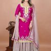 SRK 5260 Pink Faux Georgette With 5mm Embroidery Sequence Work Perfect for Wedding, Party, Karwa Chauth, Ethnic Day, Baisakhi Beast Price At 2149/- Only | Casual Suits, Jump Suits, Salwar suit, Creative suits, Designer Suits, Palazzo Suits, Party Wear Suits, Patiala Suits, Straight Suits