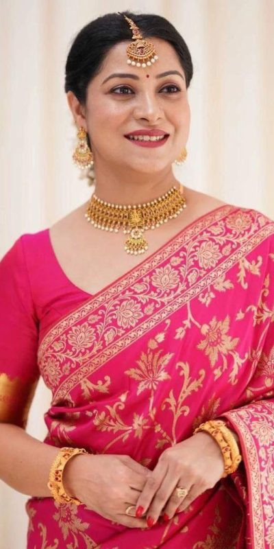 KP 4077 Pink Soft Lichi Silk Saree Perfect for Wedding, Party, Baisakhi, Temple Visit, Anniversary . Best Price ₹1349. Delivery 4-6 Working Days. | Designer Sarees, Embroidered Sarees, Sarees, Bollywood Sarees, Creative Sarees, Ethnic Saree, Modern Digital sarees, Party Wear Sarees