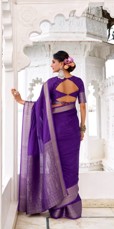 YNF 7902 Purple Color Chinon Printed With Zari Weaving Work Saree With Zari Work. Best Price ₹1549. Delivery 4-6 Working Days. Shop now. | Designer Sarees, Embroidered Sarees, Sarees, Bollywood Sarees, Creative Sarees, Ethnic Saree, Modern Digital sarees, Party Wear Sarees