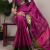 YNF 7405 Rani Pink Poly Cotton With Zari Work Saree . Wedding, Party, Festive, Events Now at just ₹1449. Delivery 4-6 Working Days. Shop now. | Designer Sarees, Embroidered Sarees, Sarees, Bollywood Sarees, Creative Sarees, Ethnic Saree, Modern Digital sarees, Party Wear Sarees