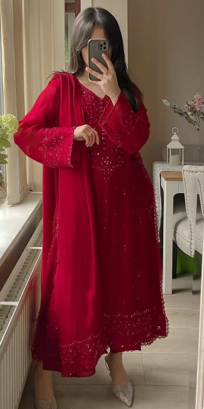 LG 2002 Red Georgette With Embroidery Work Salwar Suit . Wedding, Party, Festive, Events, Affordable Price ₹1999. Delivery 4-6 Working Days. Shop now. | Casual Suits, Jump Suits, Tops & Bottoms, Track Suits, Salwar suit, Creative suits, Designer Suits, Palazzo Suits, Party Wear Suits, Patiala Suits, Straight Suits, Trendy Wear