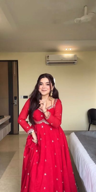 RTC 5924 Red Georgette Thread With Sequence Gown Perfect for Wedding, Party, Reception, Holi, Eid . Available at ₹1999 only. Delivery 4-6 Working Days. | Gowns, Bollywood Gowns, Creative Gowns, Designer Gowns, Embroidered Gowns, Party Wear Gowns