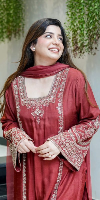 ZSR 3138 Red German Chiffon With Embroidery Work with Full Sleeve Salwar Suit Wedding, Party, Festive, Events,Now at just ₹1949. Delivery 4-6 Worki | Casual Suits, Jump Suits, Salwar suit, Creative suits, Designer Suits, Palazzo Suits, Party Wear Suits, Patiala Suits, Straight Suits