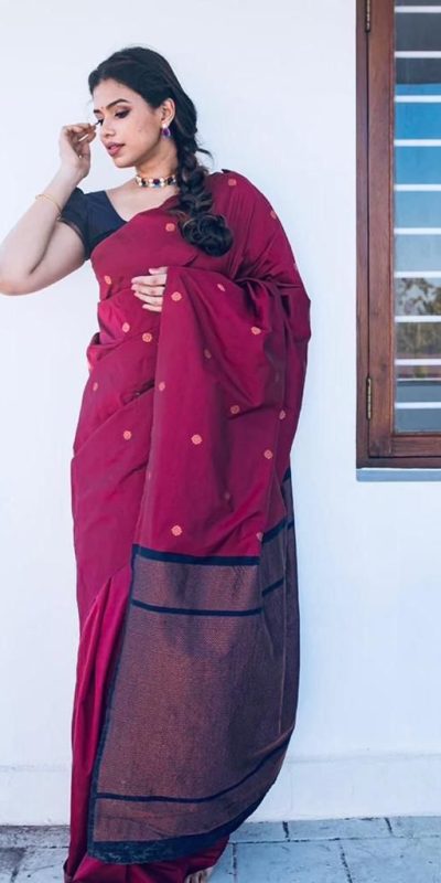 KP 5000 Red Soft Lichi Silk Saree with Designer Work. Wedding, Party, Festive, Events, Now at just ₹1249. Delivery 4-6 Working Days. Shop now. | Designer Sarees, Embroidered Sarees, Sarees, Bollywood Sarees, Creative Sarees, Ethnic Saree, Modern Digital sarees, Party Wear Sarees