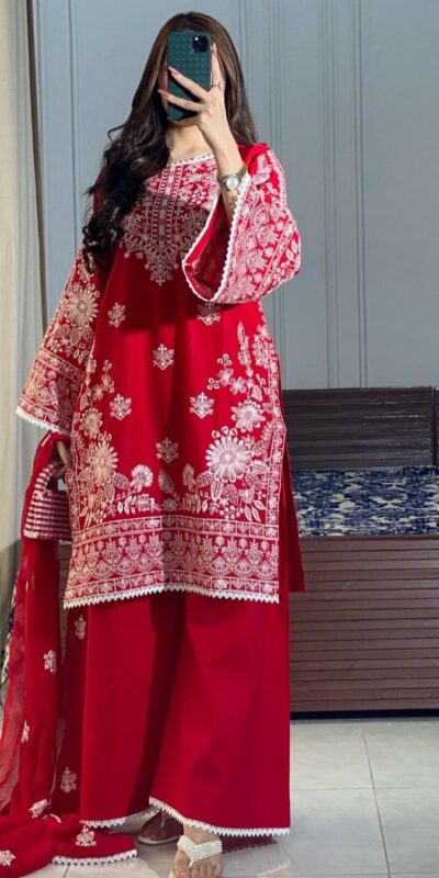BE 394 Red Roman Silk With Embroidery Work & Lace Work Salwar Suit . Best Price ₹2099. Delivery 4-6 Working Days. Shop now. | Casual Suits, Jump Suits, Tops & Bottoms, Track Suits, Salwar suit, Creative suits, Designer Suits, Palazzo Suits, Party Wear Suits, Patiala Suits, Straight Suits, Trendy Wear