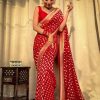 KP 5083 Red Soft Lichi Silk Perfect for Wedding, Party, Family Gatherings, Sangeet, Diwali Cloth. Saree. Get it for ₹1399. Delivery 4-6 Working Days. | Designer Sarees, Embroidered Sarees, Sarees, Bollywood Sarees, Creative Sarees, Ethnic Saree, Modern Digital sarees, Party Wear Sarees