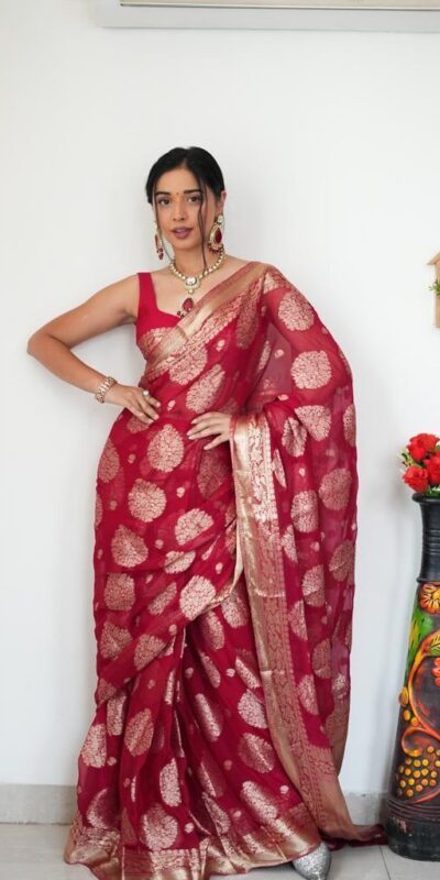 KP 5039 Red Perfect for Soft Lilan Slab Attractive Charm full Saree Wedding, Party, Onam, Engagement, Festival Celebrations . Exclusive Offer ₹1449. | Designer Sarees, Embroidered Sarees, Sarees, Bollywood Sarees, Creative Sarees, Ethnic Saree, Modern Digital sarees, Party Wear Sarees