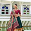 LNB 1219 Red Tasar Silk With Gotta Patti Work & Kalamkari Print Lehenga Choli . Best Price ₹2449. Delivery 4-6 Working Days. Shop now. | Lehenga, Bollywood Lehenga, Creative Lehenga, Designer Lehenga, Embroidered Lehenga, Party Wear Lehenga