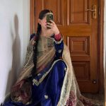 Royal Blue Chinon Embroidery Work Salwar Suit