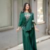 Teal Chinon Sequence Salwar Suit