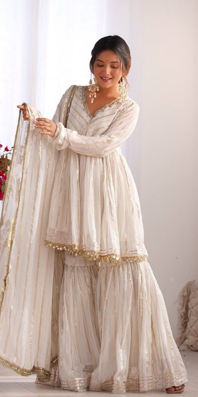 SRK 5300 White Mal Chanderi With Lace Work & Mirror Work Salwar Suit . Get it for ₹2099. Delivery 4-6 Working Days. Shop now. | Casual Suits, Jump Suits, Tops & Bottoms, Track Suits, Salwar suit, Creative suits, Designer Suits, Palazzo Suits, Party Wear Suits, Patiala Suits, Straight Suits, Trendy Wear