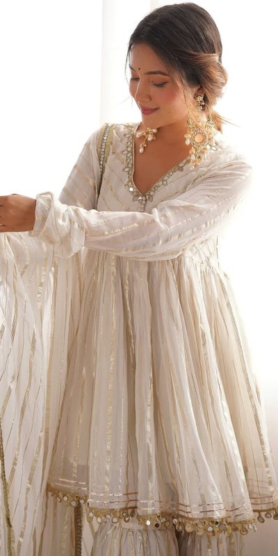 SRK 5300 White Mal Chanderi With Lace Work & Mirror Work Salwar Suit . Get it for ₹2099. Delivery 4-6 Working Days. Shop now. | Casual Suits, Jump Suits, Tops & Bottoms, Track Suits, Salwar suit, Creative suits, Designer Suits, Palazzo Suits, Party Wear Suits, Patiala Suits, Straight Suits, Trendy Wear