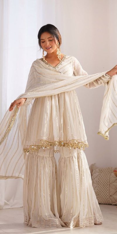 SRK 5300 White Mal Chanderi With Lace Work & Mirror Work Salwar Suit . Get it for ₹2099. Delivery 4-6 Working Days. Shop now. | Casual Suits, Jump Suits, Tops & Bottoms, Track Suits, Salwar suit, Creative suits, Designer Suits, Palazzo Suits, Party Wear Suits, Patiala Suits, Straight Suits, Trendy Wear