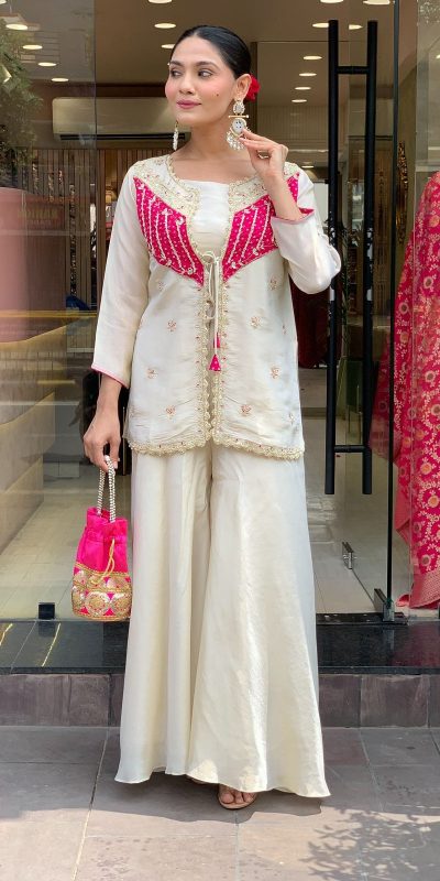 NSR 869 White Roman Silk Salwar Suit Perfect for Wedding, Party, Ethnic Day, Traditional Day, Housewarming . Now at just ₹1899. Delivery 4-6 Working | Casual Suits, Jump Suits, Tops & Bottoms, Track Suits, Salwar suit, Creative suits, Designer Suits, Palazzo Suits, Party Wear Suits, Patiala Suits, Straight Suits, Trendy Wear