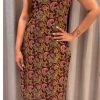 Wine Cotton Printed Kurti