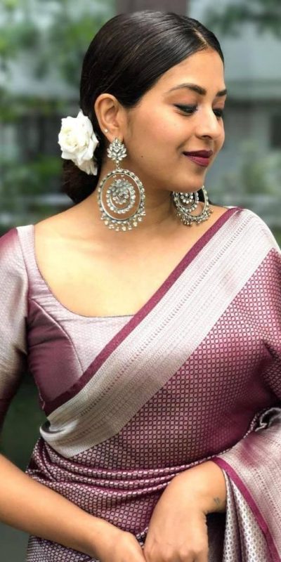 KP 4040 Wine Soft Lichi Silk Saree Perfect for Wedding, Party, Ethnic Day, Raksha Bandhan, Temple Visit – . Exclusive Offer ₹1299. Delivery 4-6 Working D | Designer Sarees, Embroidered Sarees, Sarees, Bollywood Sarees, Creative Sarees, Ethnic Saree, Modern Digital sarees, Party Wear Sarees