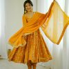 SRK 5299 Yellow Faux Georgette With Sequence Work Perfect for Wedding, Party, Temple Visit, Ganesh Chaturthi Festive, Events, 4-6 Working Days At 2149 | Gowns, Bollywood Gowns, Creative Gowns, Designer Gowns, Embroidered Gowns, Party Wear Gowns