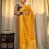 KP 5083 Yellow Soft Lichi Silk Perfect for Wedding, Party, Family Gatherings, Sangeet, Diwali Cloth. Saree. Get it for ₹1399. Delivery 4-6 Working Days. | Designer Sarees, Embroidered Sarees, Sarees, Bollywood Sarees, Creative Sarees, Ethnic Saree, Modern Digital sarees, Party Wear Sarees