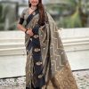 Black Banarasi Silk Weaving Zari Work Saree