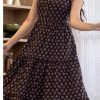 Black Cotton With Printed Gown