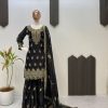 Black Fendy Embroidery Work Salwar Suit