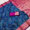 Blue Rich Banarasi Silk Zari Lace Work Saree