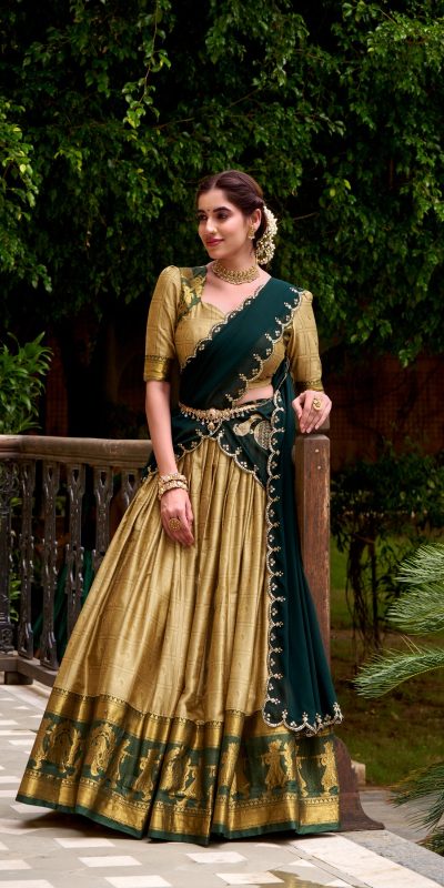 LNB 2028 Cream Embroidery Work & Zari Work Lehenga Choli in Cream Poly Cotton. Available at ₹1999 only. Delivery 4-6 Working Days. Shop now. | Lehenga, Bollywood Lehenga, Creative Lehenga, Designer Lehenga, Embroidered Lehenga, Party Wear Lehenga