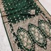 Green Banarasi Lace Zari Work Saree