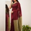 Maroon Soft Lilian Slab Rich Pallu Saree