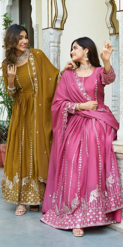 Ram 139 Mustered Star Georgette Gown Perfect for Wedding, Party, Family Gatherings, Haldi, Housewarming –. Grab it for ₹1949. Delivery 4-6 Working | Jump Suits, Salwar suit, Casual Suits, Creative suits, Designer Suits, Palazzo Suits, Party Wear Suits, Patiala Suits, Straight Suits