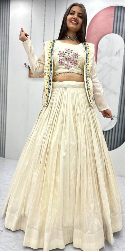 PC 522 Off White Tissue Simmer Lehenga Choli Perfect for Wedding, Party, Cultural Events, Diwali, Ganesh Chaturthi – . Exclusive Offer ₹3049. Deli | Jump Suits, Salwar suit, Casual Suits, Creative suits, Designer Suits, Palazzo Suits, Party Wear Suits, Patiala Suits, Straight Suits