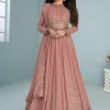 FC 9293 Peach Georgette Salwar Suit with Embroidery Work. Wedding, Party, Festive, Events, Now at just ₹2649. Delivery 4-6 Working Days. Shop now. | Jump Suits, Salwar suit, Casual Suits, Creative suits, Designer Suits, Palazzo Suits, Party Wear Suits, Patiala Suits, Straight Suits