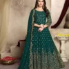  FC 94001 Peacock Green Color Georgette Multi Thread Zari Stich Anarkali Suit Wedding, Party, Festive events, etc. Expected Delivery  4-6 Working Days @2399/- | Anarkali Suits, Bollywood Anarkali, Creative-Anarkali, Designer Anarkali, Embroidered Anarkali, Party Wear Anarkali