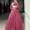 YNF 5025 Pink with Sequins Work & Embroidery Work Pink Silver Glossy Gown . Best Price ₹1849. Delivery 4-6 Working Days. Shop now. | Lehenga, Bollywood Lehenga, Creative Lehenga, Designer Lehenga, Embroidered Lehenga, Party Wear Lehenga