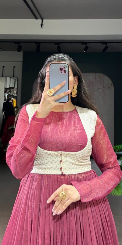 YNF 5025 Pink with Sequins Work & Embroidery Work Pink Silver Glossy Gown . Best Price ₹1849. Delivery 4-6 Working Days. Shop now. | Lehenga, Bollywood Lehenga, Creative Lehenga, Designer Lehenga, Embroidered Lehenga, Party Wear Lehenga